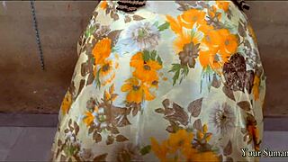 chubby indian stepmom's big ass tempts for dirty talk anal creampie ride