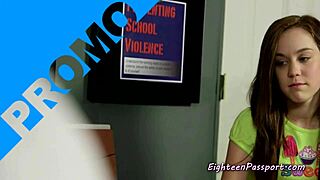 Teen in uniform, you blowing to get out of trouble?