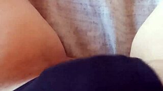 gretala bares her sensual hairy bush in black slip teasing slow