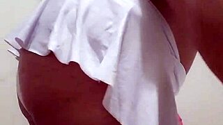 brazilian chubby rides toy front and back to climax