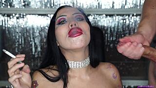 uhh 4th of july i blasted this huge titted latina bimbo with massive facial