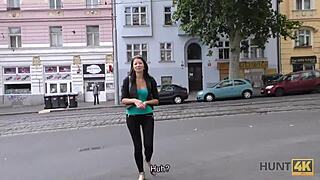 Cash Motivated Hot Tourist Tries Sex with Handsome Stranger for Hunt4k