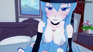 Esdeath sneaks a hot masturbation session while I'm sleeping POV