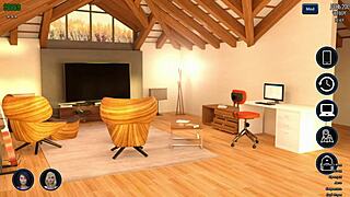 office milf slurps monster cock while fingering her wet slit!