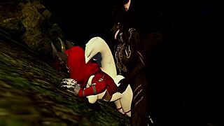 Monster Furry Pounds Little Red Riding Hood Rough