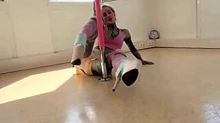 anuskatzz dances in heels exotic pole fitness compilation