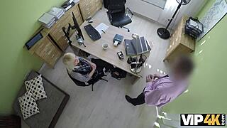 naughty loan agent drills sweet teen's eager pussy in vip4k deal