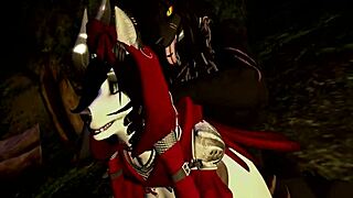 Monster Furry Pounds Little Red Riding Hood Rough