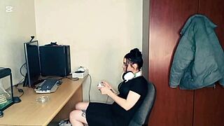 Landlord gropes tight petite brunette when rent payment fails in homemade scene