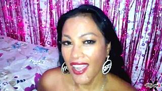maxine x stripper teases with her curves