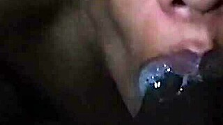 ebony deepthroats huge cock pov right back from steamy holiday vacation fun