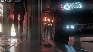 Secretary with big booty gets fucked missionary in boss's car