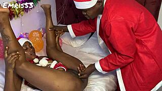 hardcore christmas pounding delivers monster cock pussy destruction