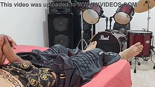 Watch me stroke my huge monster cock domination style in front of cam