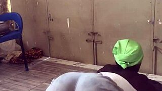 crazybitch sweats hard losing fat shaking her thick body workout pounding exercises non-stop