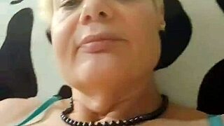 mature milf teases her dripping wet pussy on webcam chat