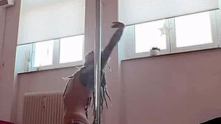 anuskatzz dances in heels exotic pole fitness compilation