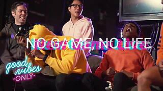 will this nympho tamer finally pop his girlfriend's virginity in 3d anime?