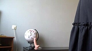 Chubby mature teacher milf records anal vaginal dildo penetration in stockings anatomy lesson pawg