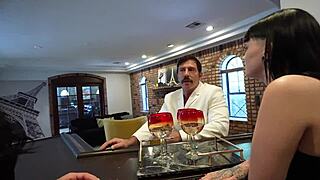 Muscular doctor roughly assfucks slut patient deepthroat rimjob