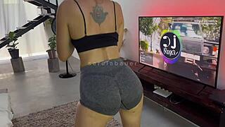 hey sis-in-law rip these shorts and tongue my tight ass??