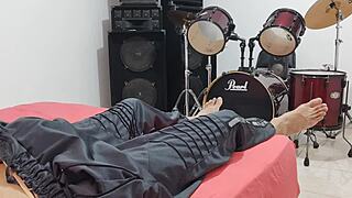 Watch me stroke my huge monster cock domination style in front of cam