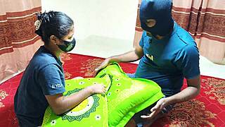 step-sister's tight pussy gets fucked hard in kitchen by step-bro's thick cock