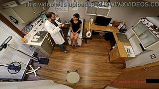 yo, this cutie with small tits gets her mandatory physical exam