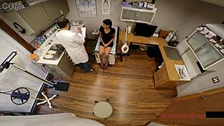 yo, this cutie with small tits gets her mandatory physical exam