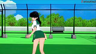 Kagome Fucks On Inuyasha Roof In Sheer 3D Hentai Movie!