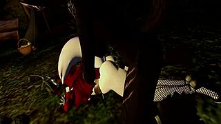 Monster Furry Pounds Little Red Riding Hood Rough