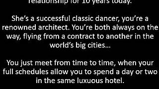 classy french brunette in leather gloves gives rooftop blowjob in cfnm dress