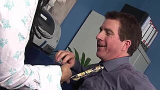 i'm fuckin obsessed with this big tits secretary's tight asshole in stockings