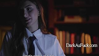 Teen seduces priest for forbidden anal deflowering exploitation