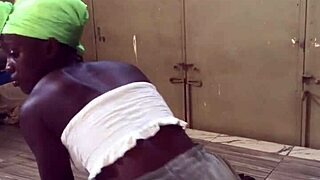 crazybitch sweats hard losing fat shaking her thick body workout pounding exercises non-stop