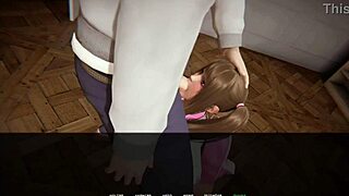 will this nympho tamer finally pop his girlfriend's virginity in 3d anime?