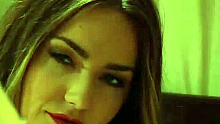 That lesbian slave with huge natural tits bound in handcuffs takes a hard whipping from mistress