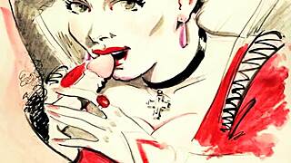 check out this steamy vintage erotic art collection