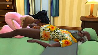 Stepdaughter walks in on naked stepdad and sucks his cock to cheer him up in taboo desi fuck?