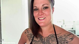 Kali Danes' Tattooed Big Tits Tease Huge Cock POV