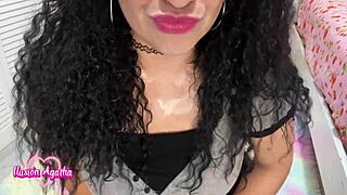 agathadolly's ninfomana latina ass squirts after dirty talk roleplay gym fuck with toys