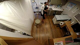 yo, this cutie with small tits gets her mandatory physical exam