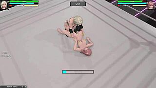 chase tales pins honoka in fierce strapon wrestling bout