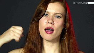 Russian Goddess Locks Eyes In Teasing Jerk Off Commands