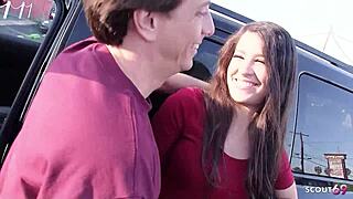 Ever seen a latina beauty with saggy natural tits bounce huge ass in first casting fuck?