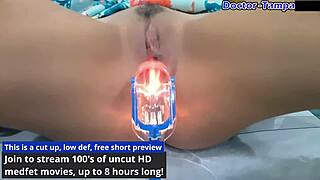 spread wide misty, dr tampa checks your teen pussy entrance