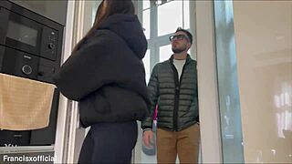 real estate agent bends over for deep anal pounding and cum