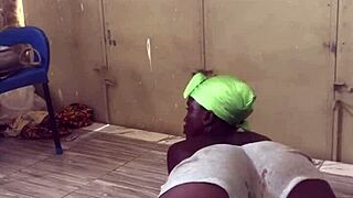 crazybitch sweats hard losing fat shaking her thick body workout pounding exercises non-stop