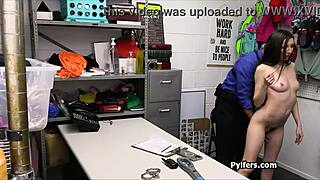 little office brunette teen spies at work hoping to get caught and fucked hard