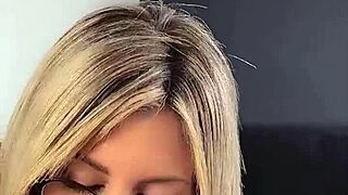 Homemade POV Compilation of Blonde Licking Spitting Riding Big Cock Doggystyle Cowgirl